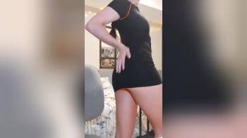 video of Nerdy girl does quite the show