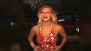 video of Cute Blonde Shows Tits