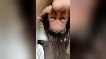 video of Slave upside down face fuck