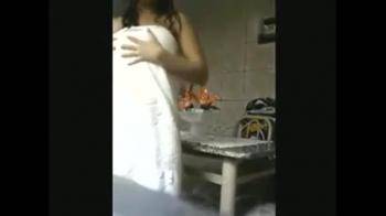 video of Pretty Italian rubs her pussy for bf on iPhone
