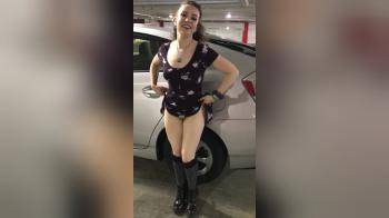 video of A little post-shopping fun in the parking garage