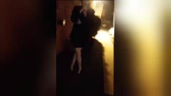video of Guy filming a night out with a hot slutty GF