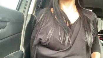 video of Big boobies in the car