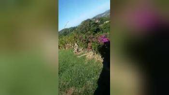 video of they thought they were hiding in the cliff