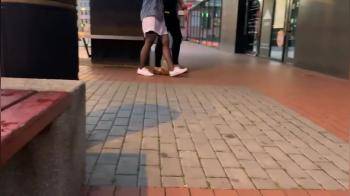 video of girl giving boyfriend a quick blowjob while waiting for the bus