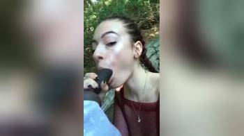 video of Public blowjob for cutie
