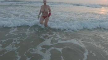 video of I finally got to go for a nude swim in the surf today