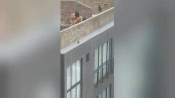 video of Roof top lesbian action