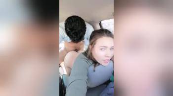 video of She films herself getting fucked by stranger in her car