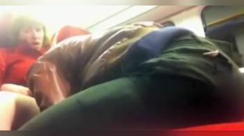 video of Filthy wife sucking a bbc in the train, she even sits down on it at the end