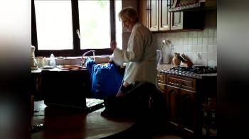 video of Sexy granny fucking in the kitchen part 1