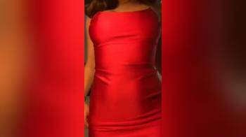 video of taking of that red dress is so damn hot