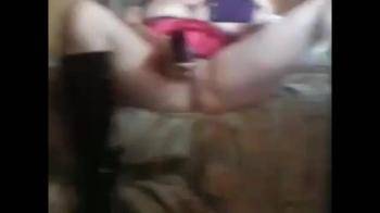 video of MILF using her toy
