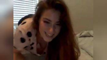 video of Pretty brunette chats away