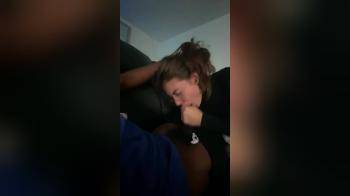 video of She spoils her boyfriend with her mouth