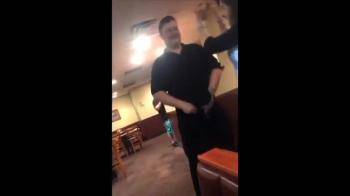 video of sucking waiter in restaurant