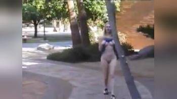 video of Runing around campus naked