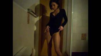 video of Hot Italian makes tape in bathroom