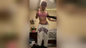 video of girl shows perfect body