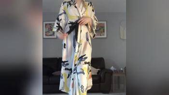 video of sexy stockings and robe tease