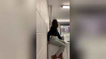 video of public laundry naughty tease