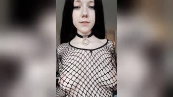 video of Sexy Goth Teen Fishnet Lingerie