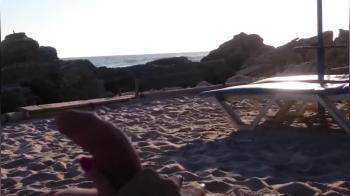 video of Handjob at the beach