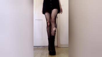 video of goth girl plays standing up