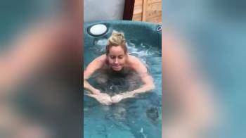 video of Micro bikini in a hot tub