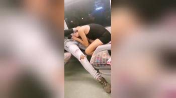 video of Sucking off and fucking stranger in the train