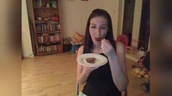 video of Cum Cake Eating Girl