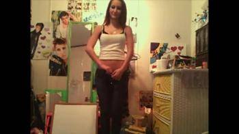 video of Fit Teen Strips in Bedroom