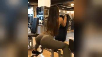video of Working hard at the gym