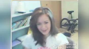 video of cute teen on webcam