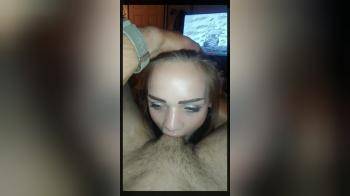 video of Getting that cock deep in her throat