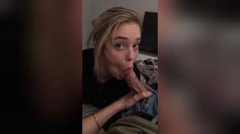 video of blonde blowing her man