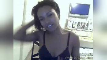 video of Ebony on webcam