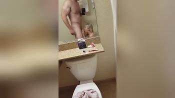 video of Pinkgrenade blowing hubby in the bathroom