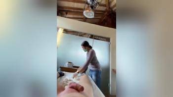 video of Accident during waxjob cum for here