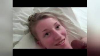 video of Cute smile waits 4 her facial