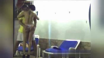 video of Caught sunbed sex on holiday