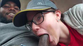 video of He's Loving It, blowjob at by MacDonalds