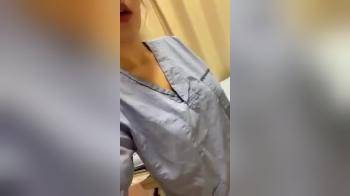 video of Nurse shows her boobies