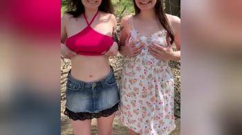 video of Two girls reveal their boobs