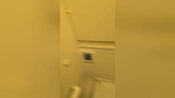 video of fingering in the airplane toilet