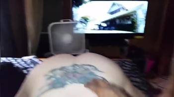 video of chubby redhead sucking black