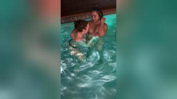 video of Sluts Sucking On Tits In Pool