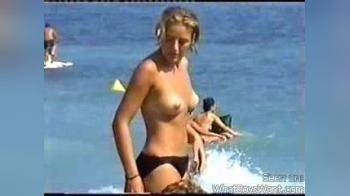 video of Topless on the beach