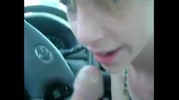 video of swallowing cum in car