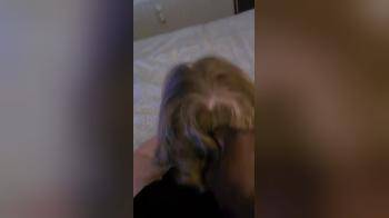 video of Holding her hair while fucking her